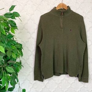 Polo Ralph Lauren Green Quarter Zip Sweater